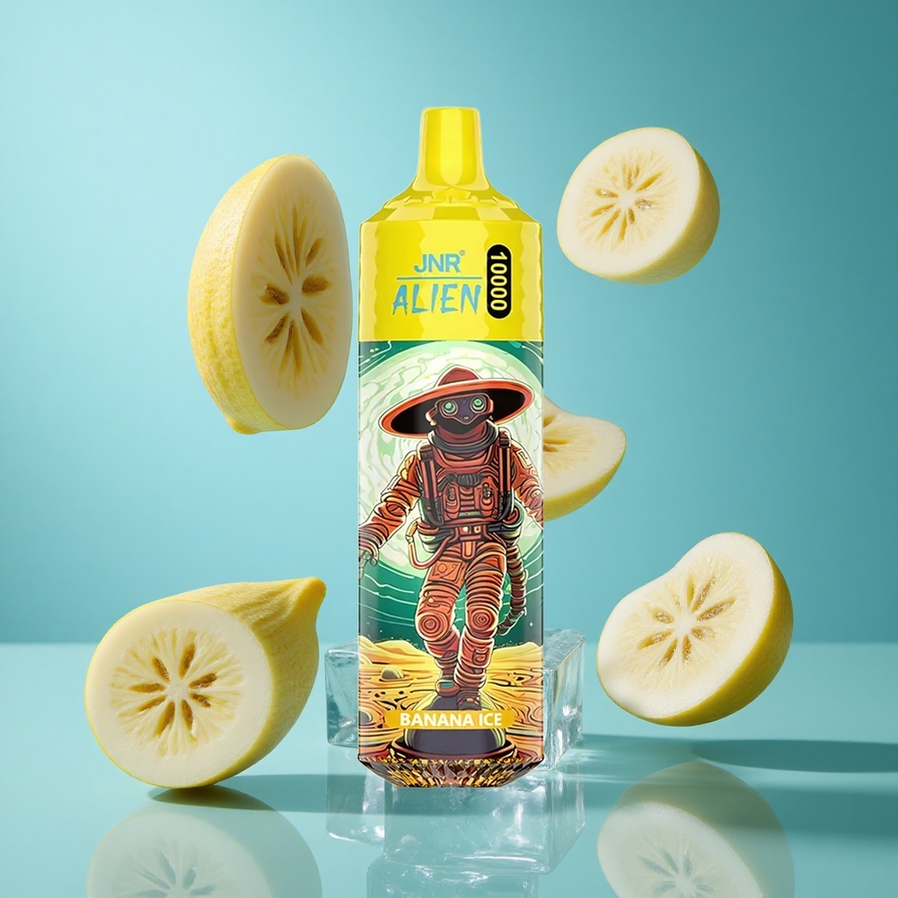 Бананов Лед JNR Alien 10000 Пуфове 20ml E-liquid Bulgaria vapes