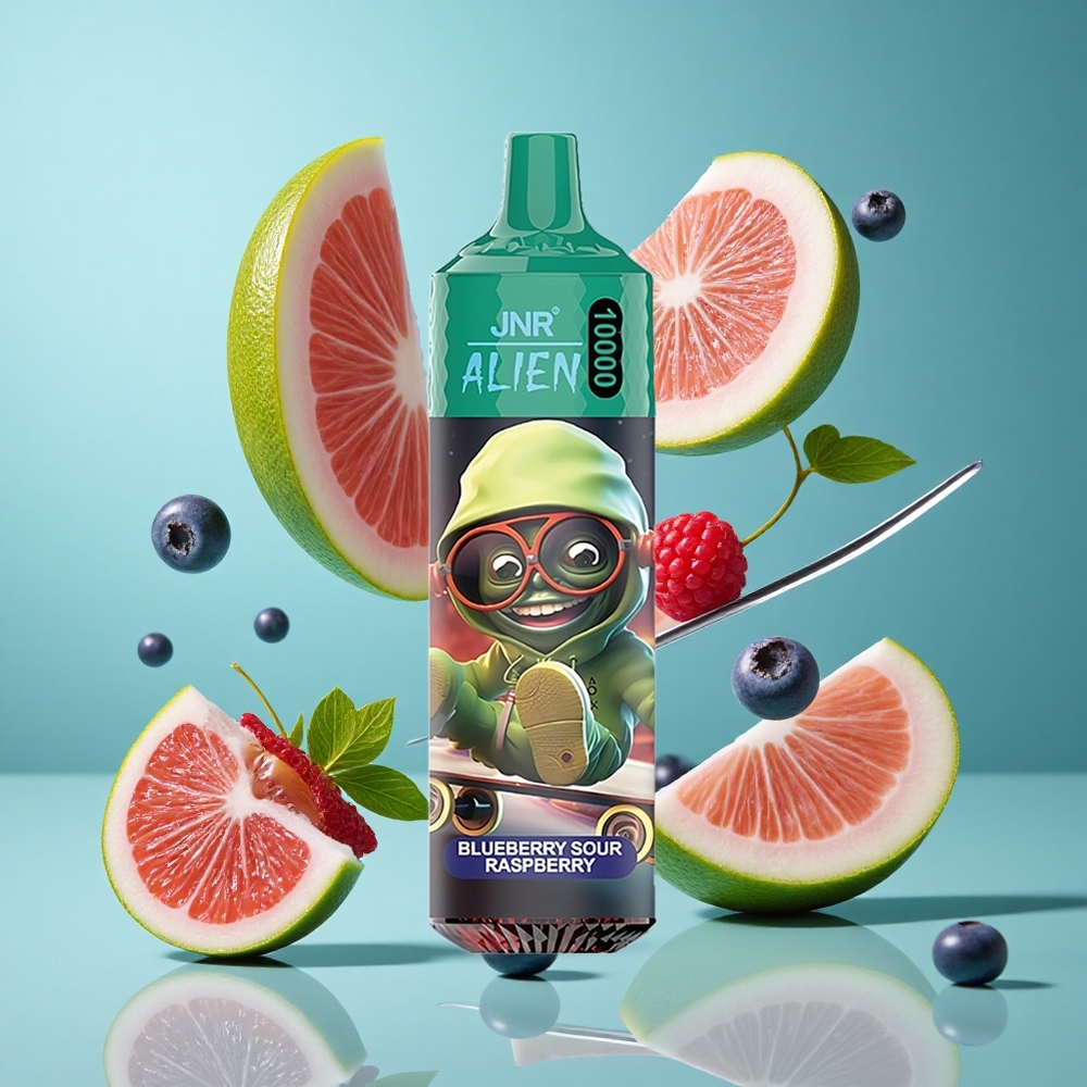 Синьо горско малиново JNR Alien 10000 Пуфове 20ml E-liquid Bulgaria vapes