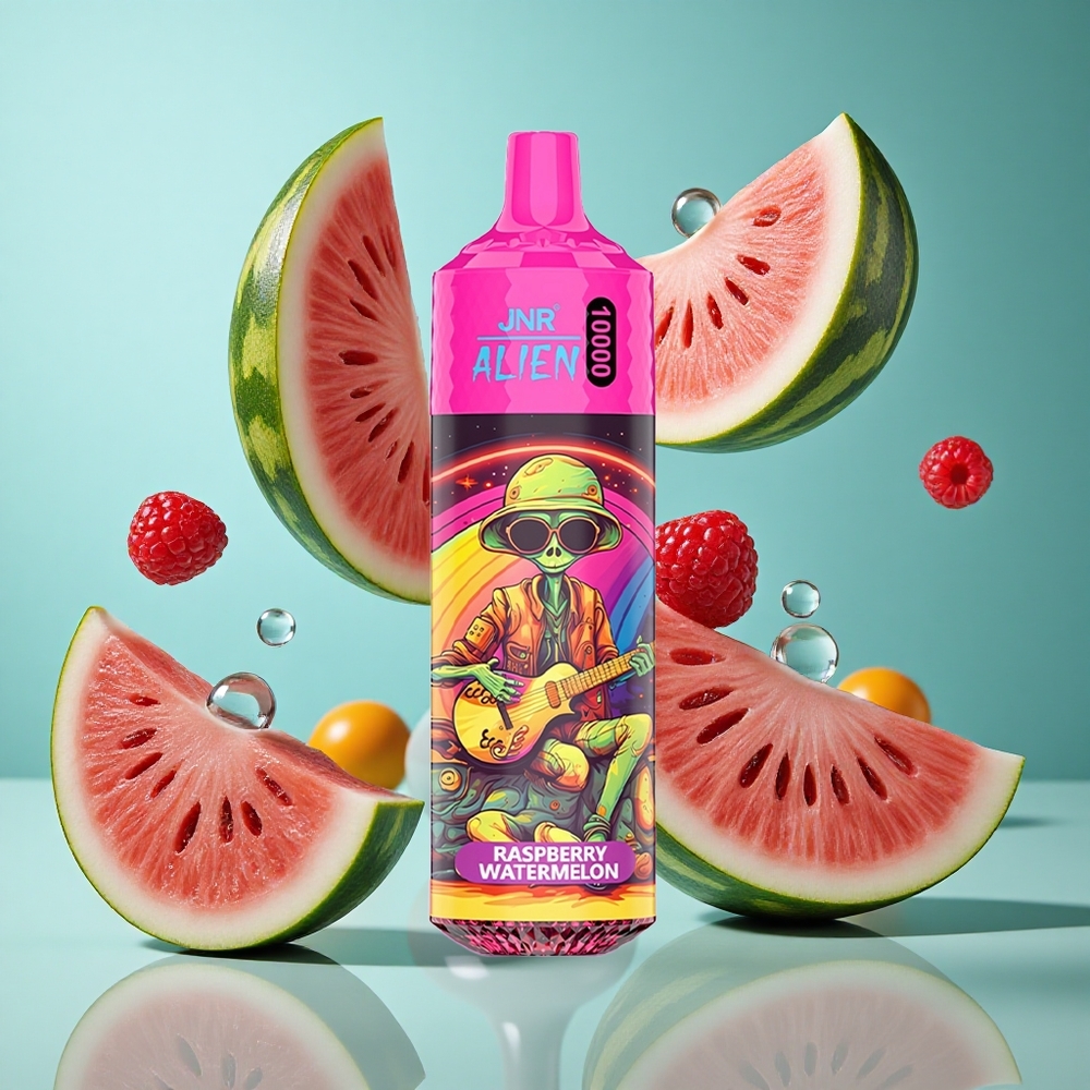 Малина Диня JNR Alien 10000 Пушвания 20ml E-liquid Bulgaria vapes