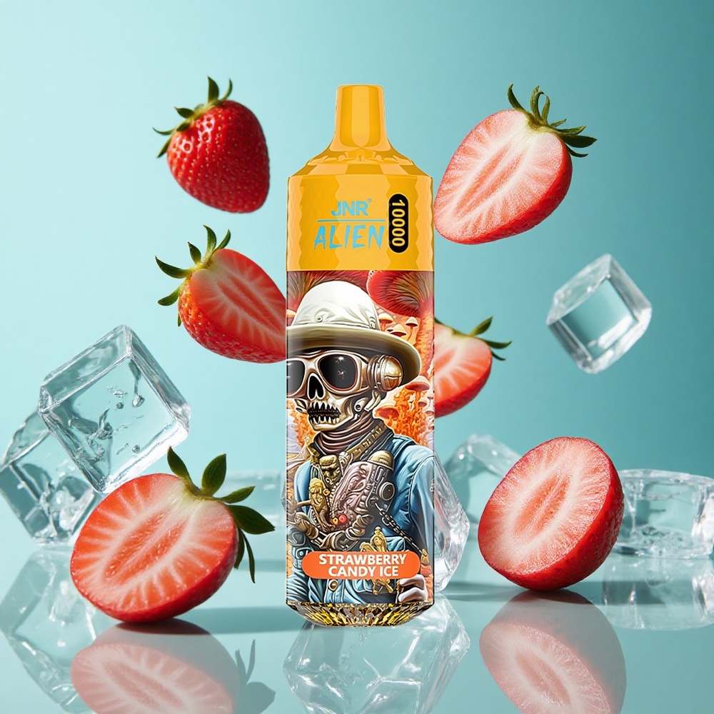 Ягодов сладолед JNR Alien 10000 Пуфове 850mAh батерия 20ml e-liquid Bulgaria vapes
