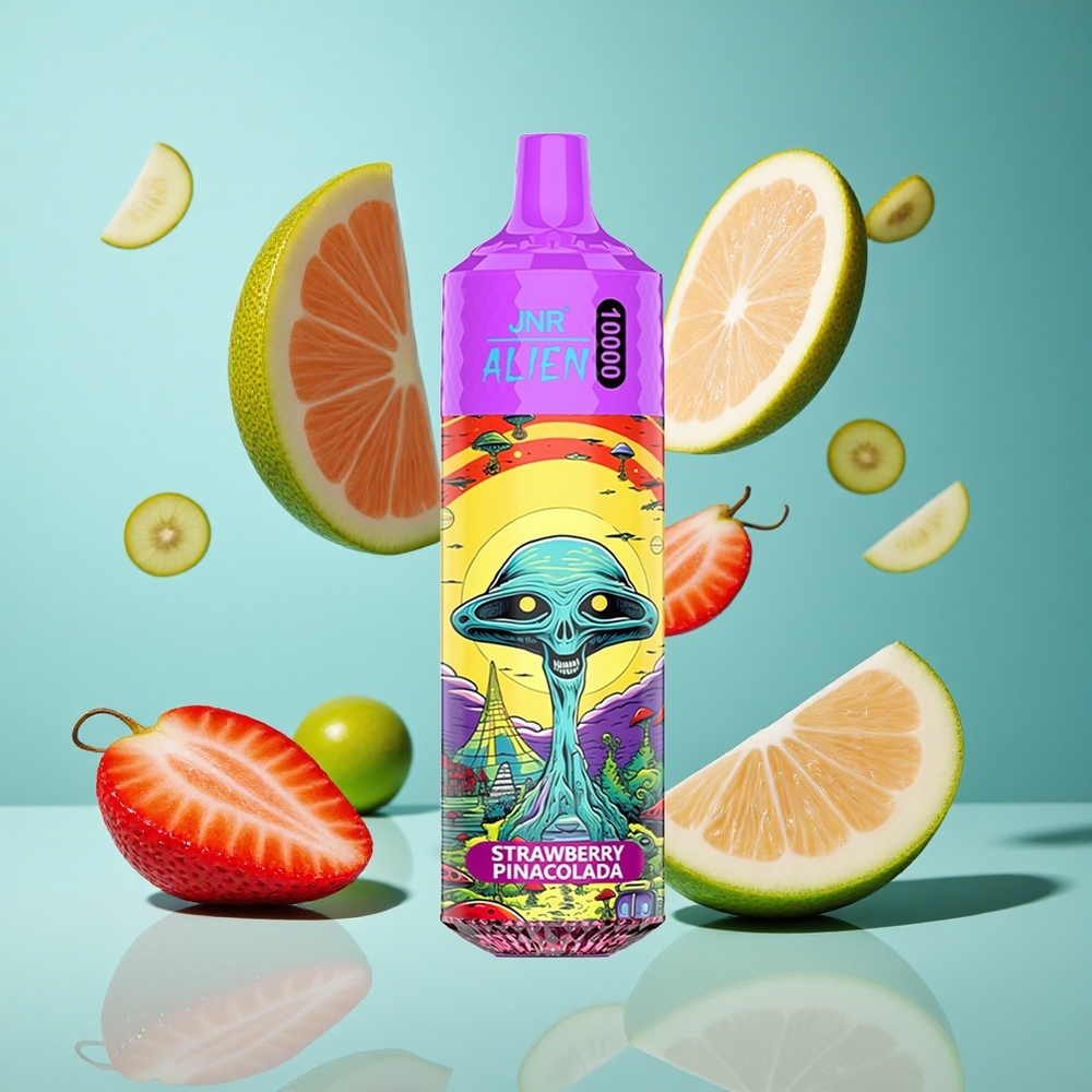 Ягода Пиня Колада JNR Alien 10000 Пуфове 850mAh RGB Bulgaria vapes