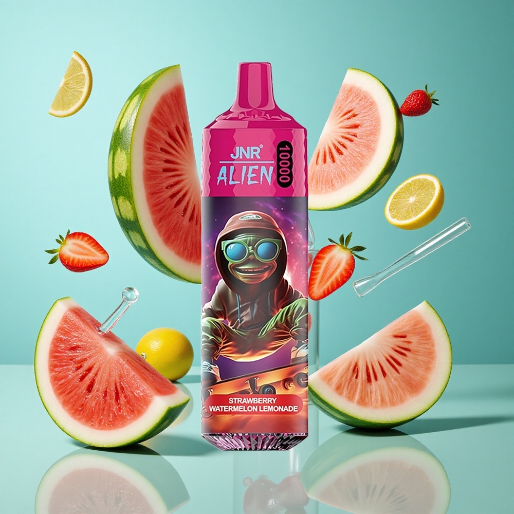 Ягода Диня Лимонада JNR Alien 10000 Пуфове 850mAh Батерия RGB Bulgaria vapes