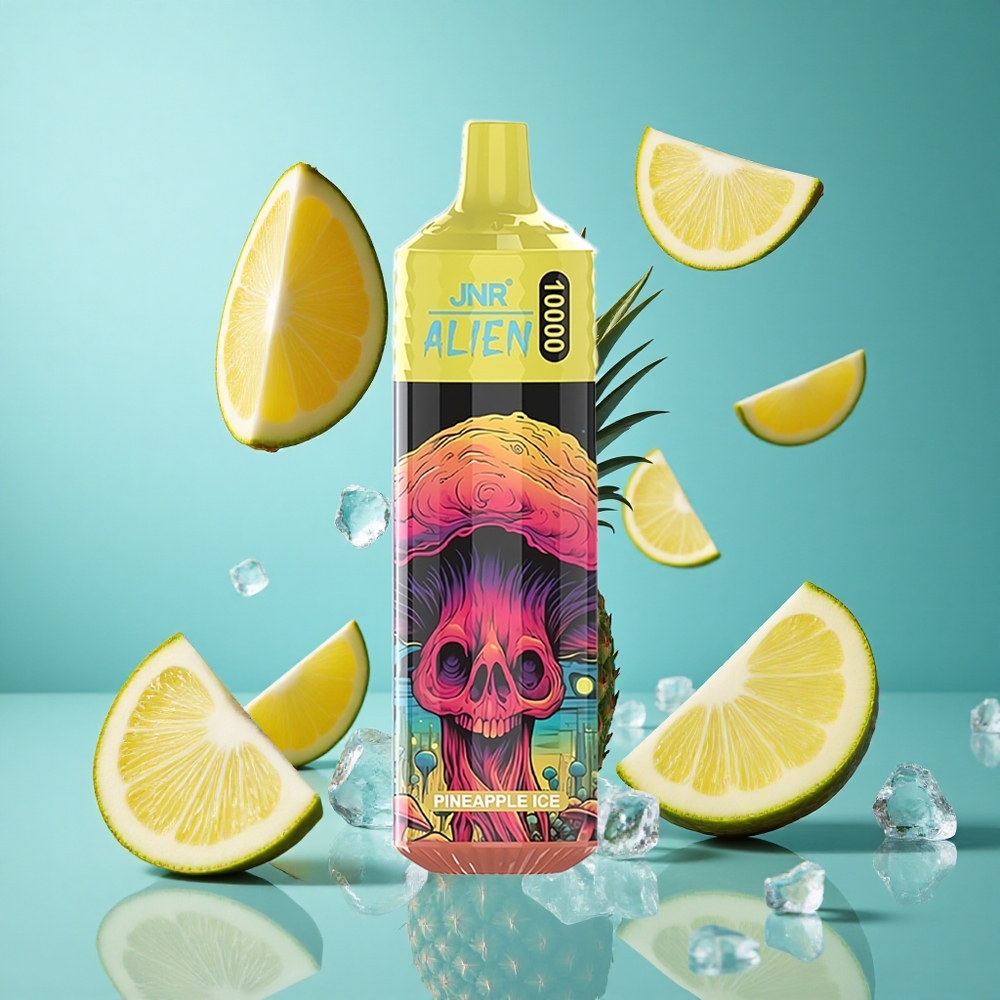 Ананас лед JNR Alien 10000 Пуфове 850mAh батерия Type-C Bulgaria vapes