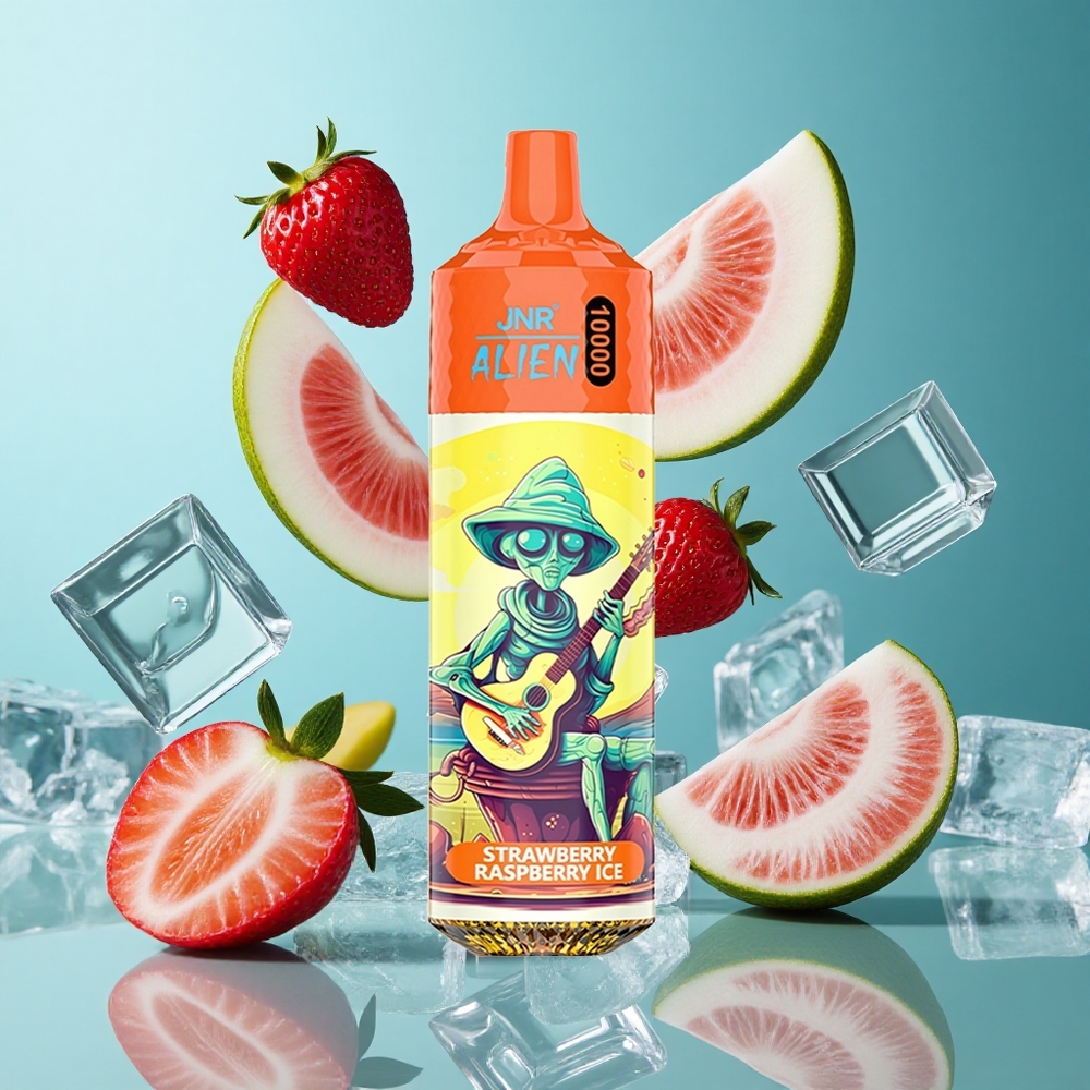 Ягода Малина Лед JNR Alien 10000 Пуфове RGB Bulgaria vapes
