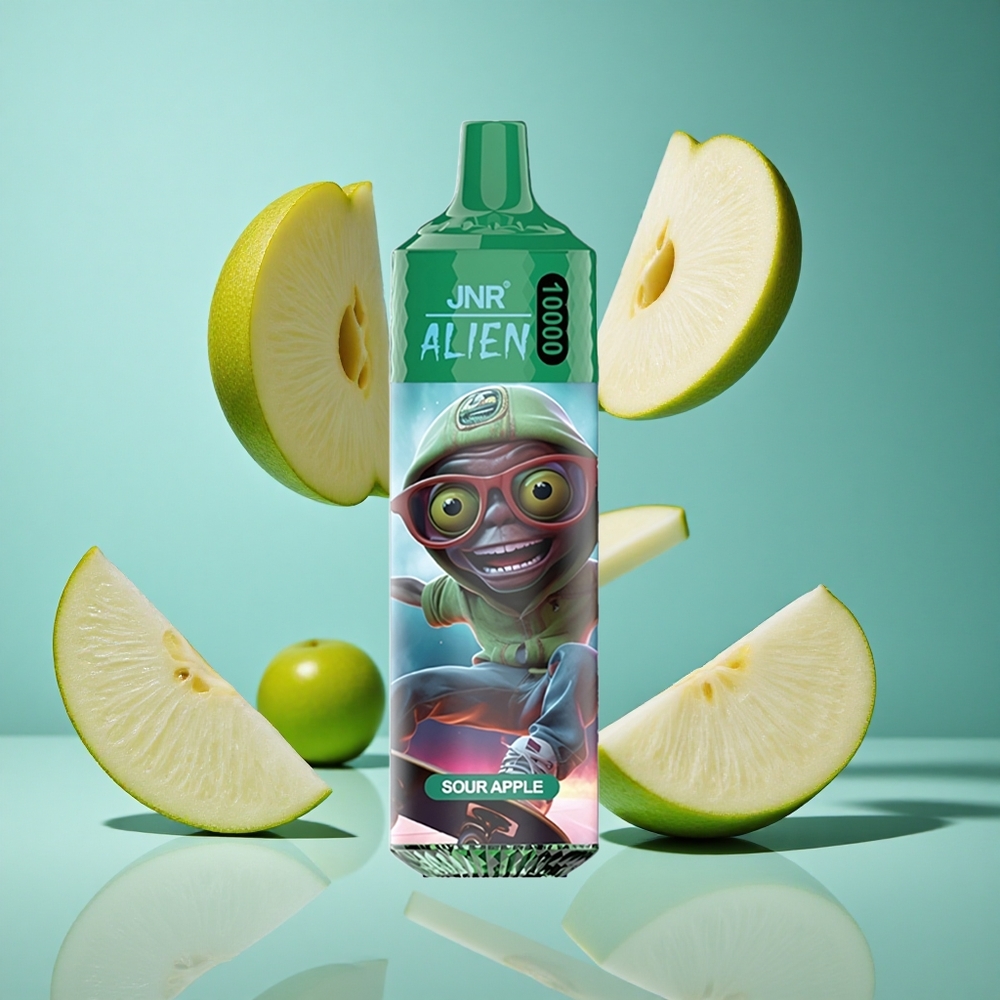 Киселa Ябълка JNR Alien 10000 Пуфове 20ml E-liquid Bulgaria vapes