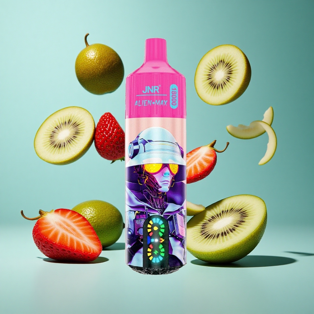 Ягода Киви JNR Alien Max 18000 Пуфове Двойна Мрежа & 28ml Bulgaria vapes