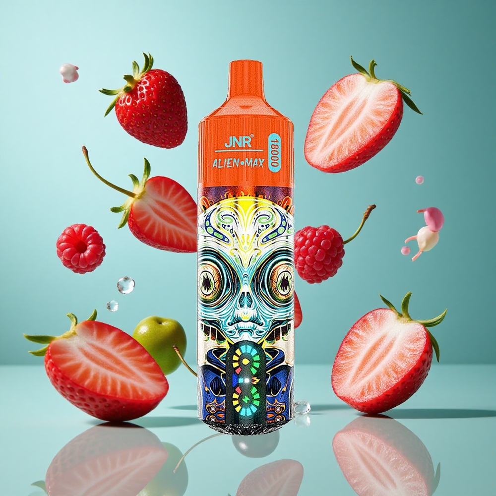 Ягода Малина Череша JNR Alien Max 18000 Пъфи 28ml Е-течност Bulgaria vapes