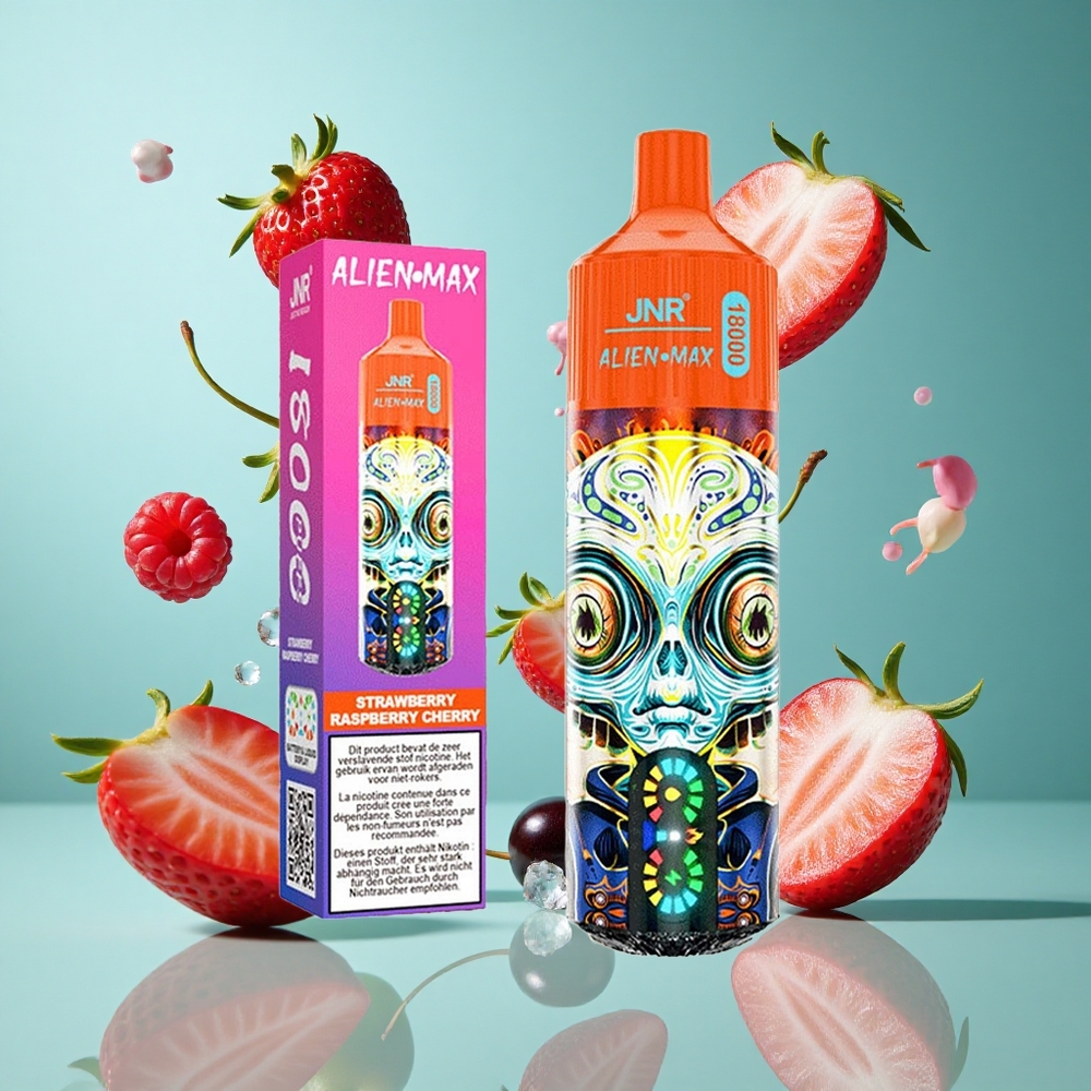 Ягода Малина Череша JNR Alien Max 18000 Пъфи 28ml Е-течност Bulgaria vapes
