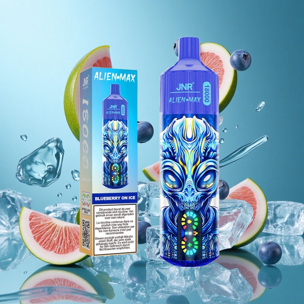 Боровинково Ледено JNR Alien Max 18000 Пуфове Двойна Мрежа & Двойно Ядро Bulgaria vapes