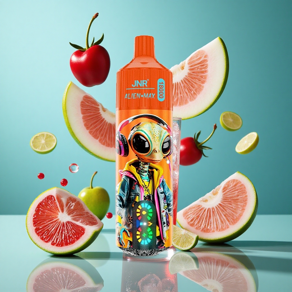 Газирана Черешова Кола JNR Alien Max 18000 Пуфове удара Двойна Мрежа Bulgaria vapes