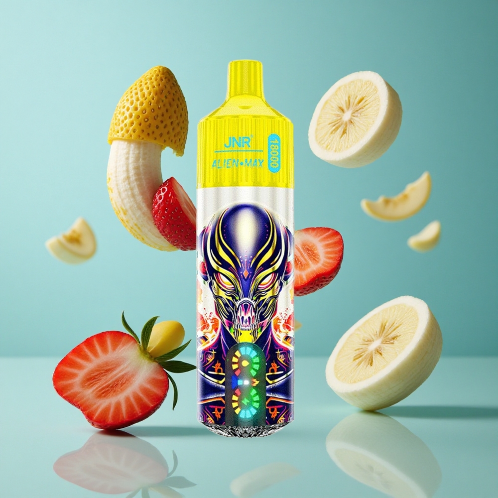Ягода Банан JNR Alien Max 18000 Пуфове Dual Mesh Coil Bulgaria vapes