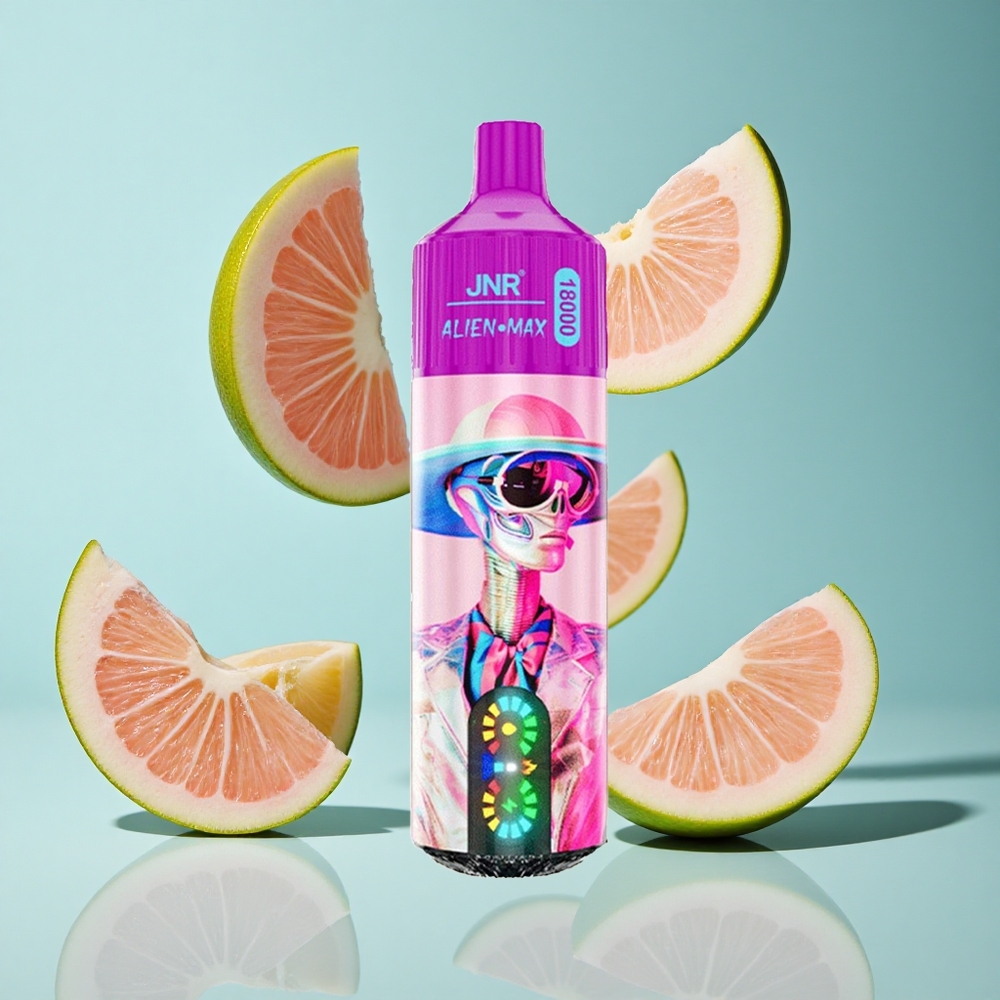 Бял Праскова и Малина JNR Alien Max 18000 Пуфове Dual Mesh Coil Bulgaria vapes