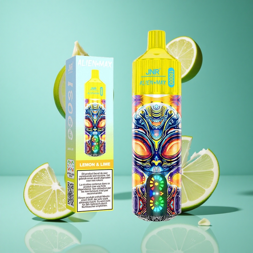 Лимон & Лайм JNR Alien Max 18000 Пуфове Dual Mesh Coil & Type-C Бързо Зареждане Bulgaria vapes