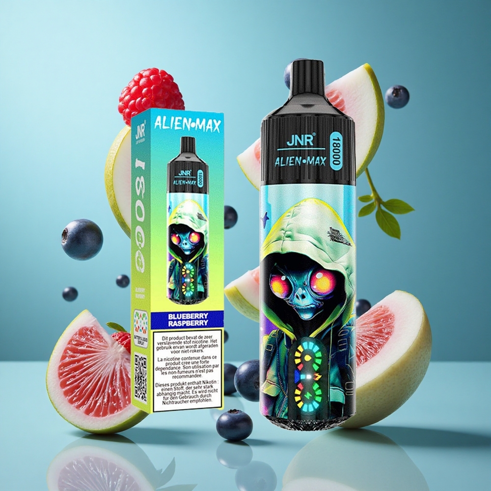 Боровинка Малина JNR Alien Max 18000 Пуфове Двойна Мрежа LED Bulgaria vapes