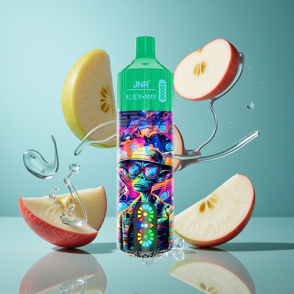 Замръзнала ябълка JNR Alien Max 18000 Пуфове Смарт LED дисплей Dual Mesh Coil Bulgaria vapes