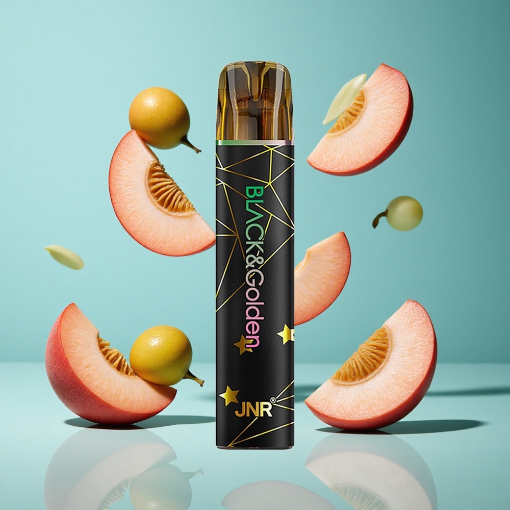 Праскова JNR Black&Golden 600+200 Пуфове 550mAh Батерия Bulgaria vapes