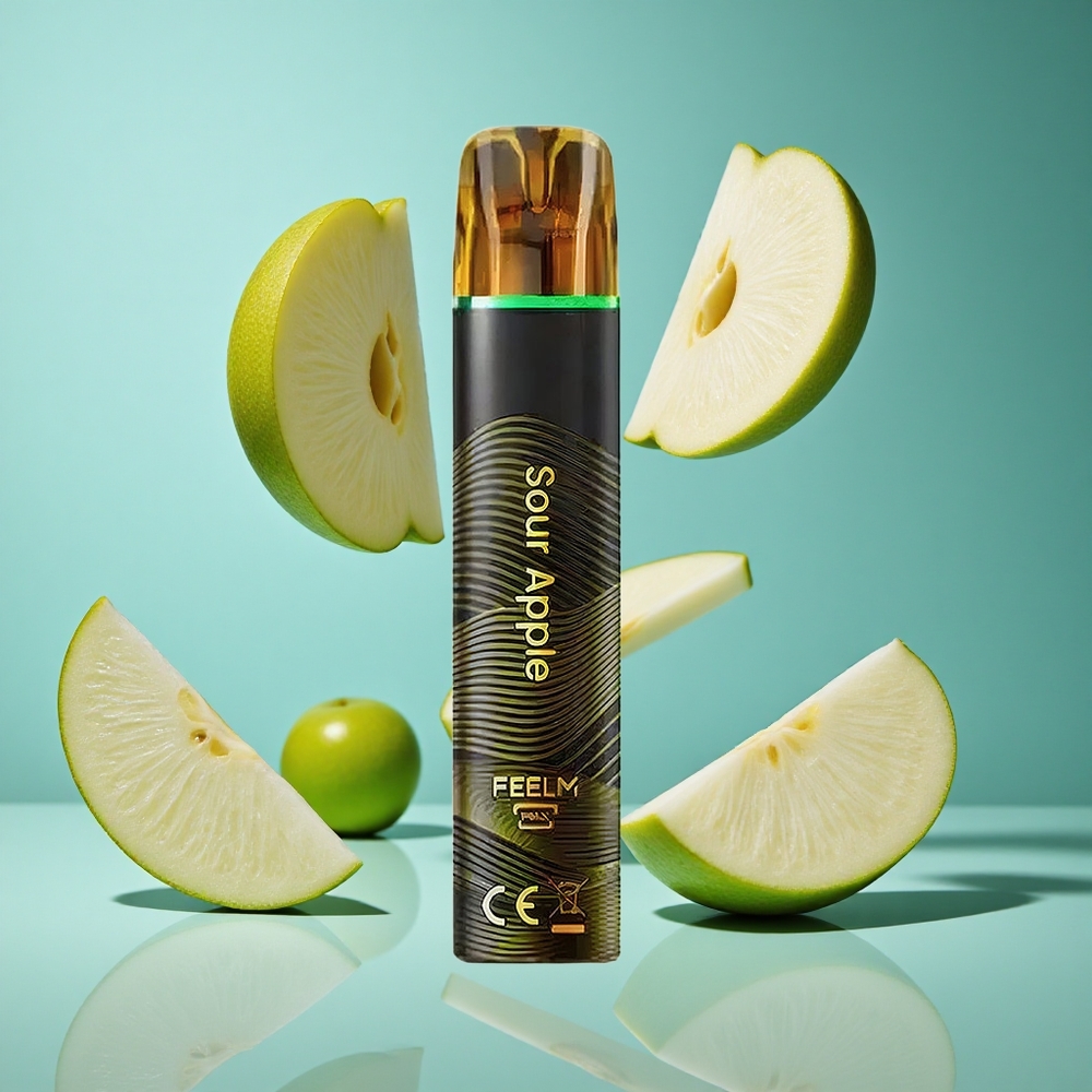 Кисела Ябълка JNR Black&Golden 600+200 Пуфове 550mAh Батерия Bulgaria vapes