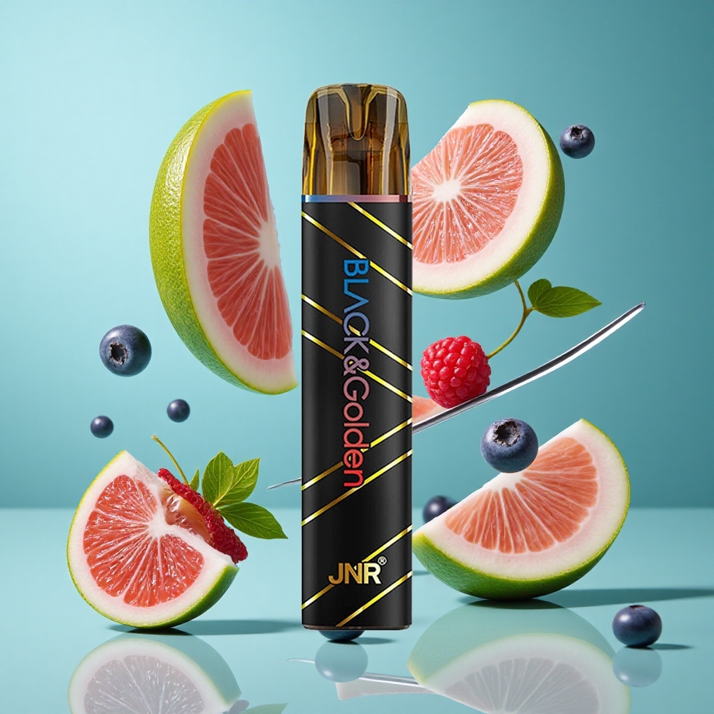 Синьо боровинковo-кисела малинa JNR Black&Golden 600+200 Пуфове 550mAh батерия Bulgaria vapes