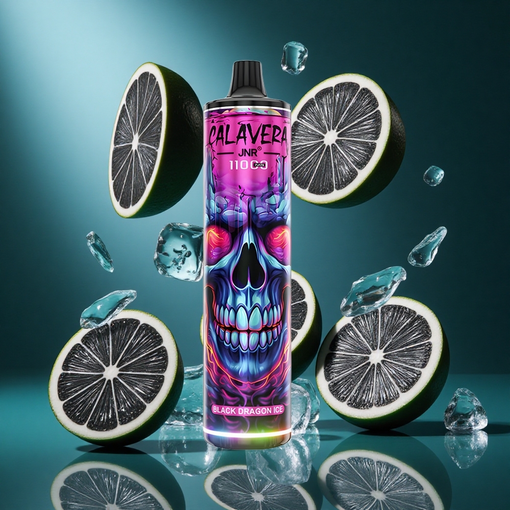 Черен Дракон Лед JNR Calavera 11000 Пуфове 21мл Течност Bulgaria vapes