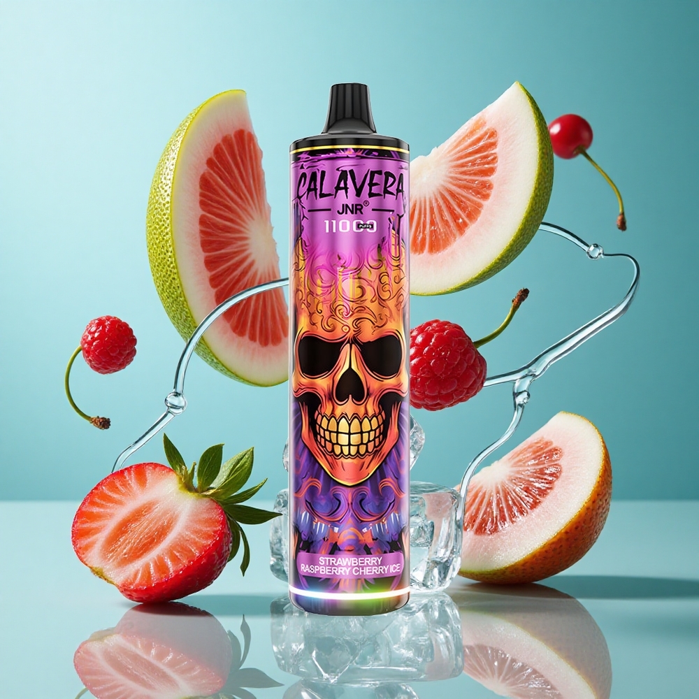 Ягода Малина Череша Лед JNR Calavera 11000 Пуфове 21мл E-Течност Bulgaria vapes
