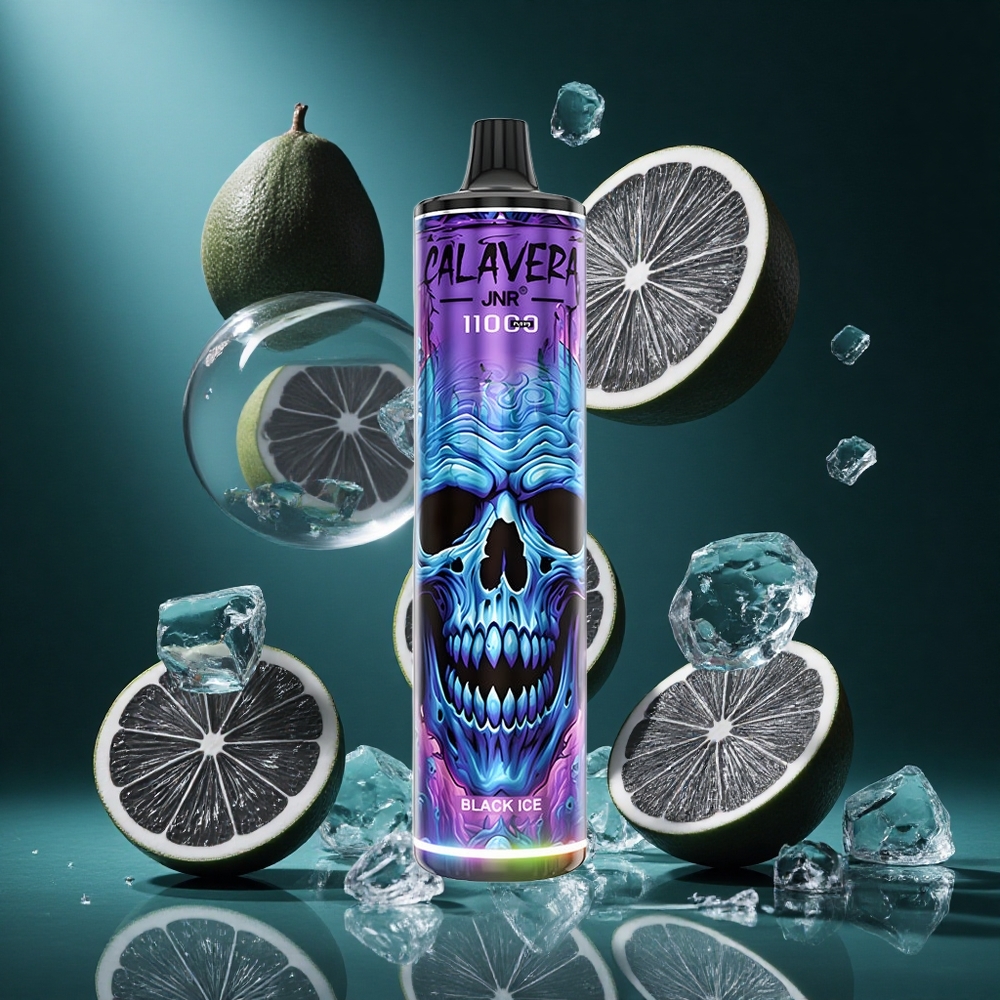 Черен Лед JNR Calavera 11000 Пуфове Тип-C 850 mAh Bulgaria vapes