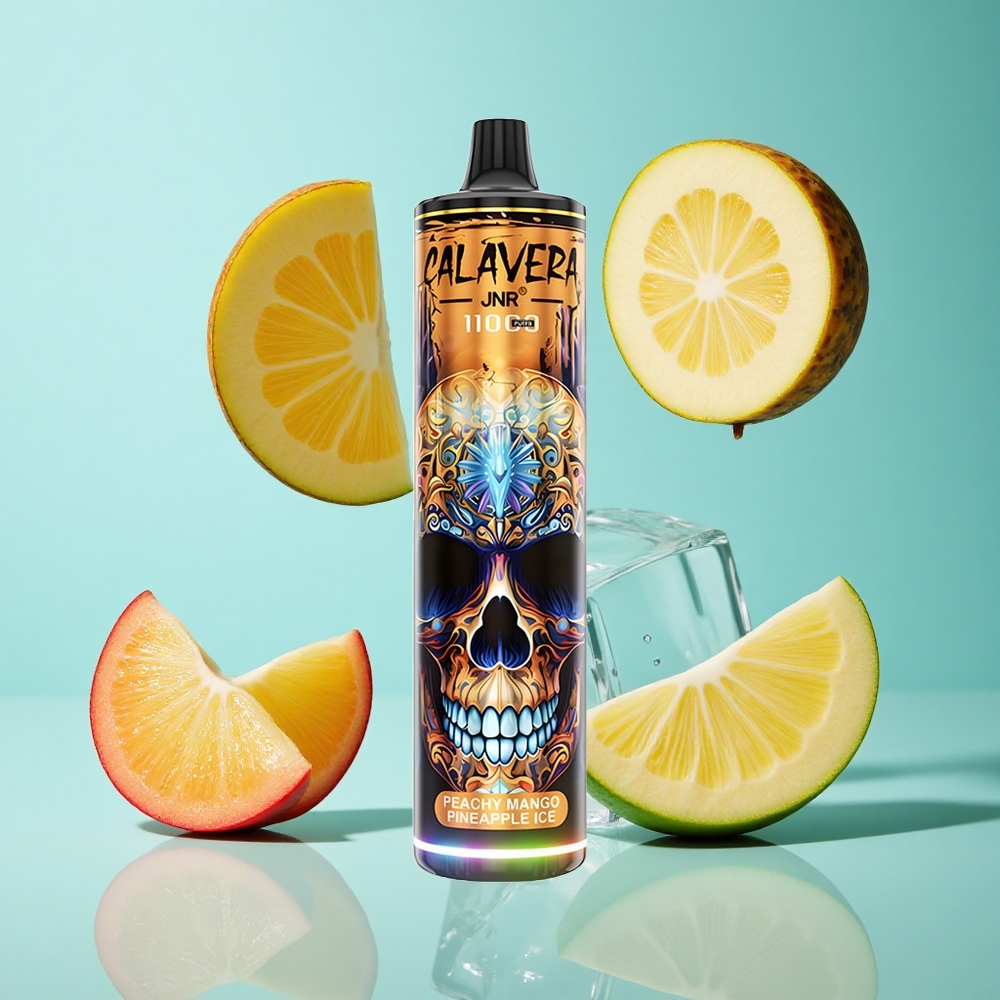 Праскова Манго Ананасов Лед JNR Calavera 11000 Пуфове Тип-C Bulgaria vapes