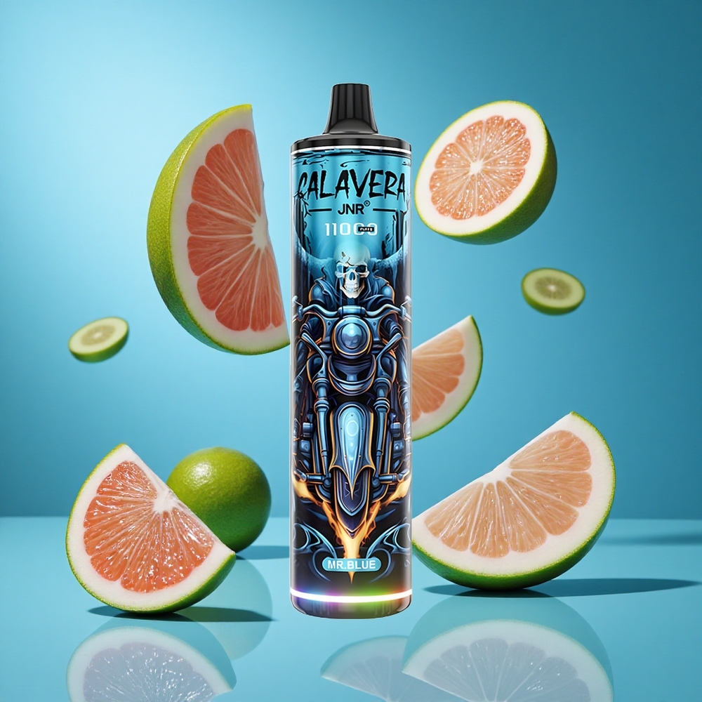 Синьо JNR Calavera 11000 Пуфове Type-C Bulgaria vapes