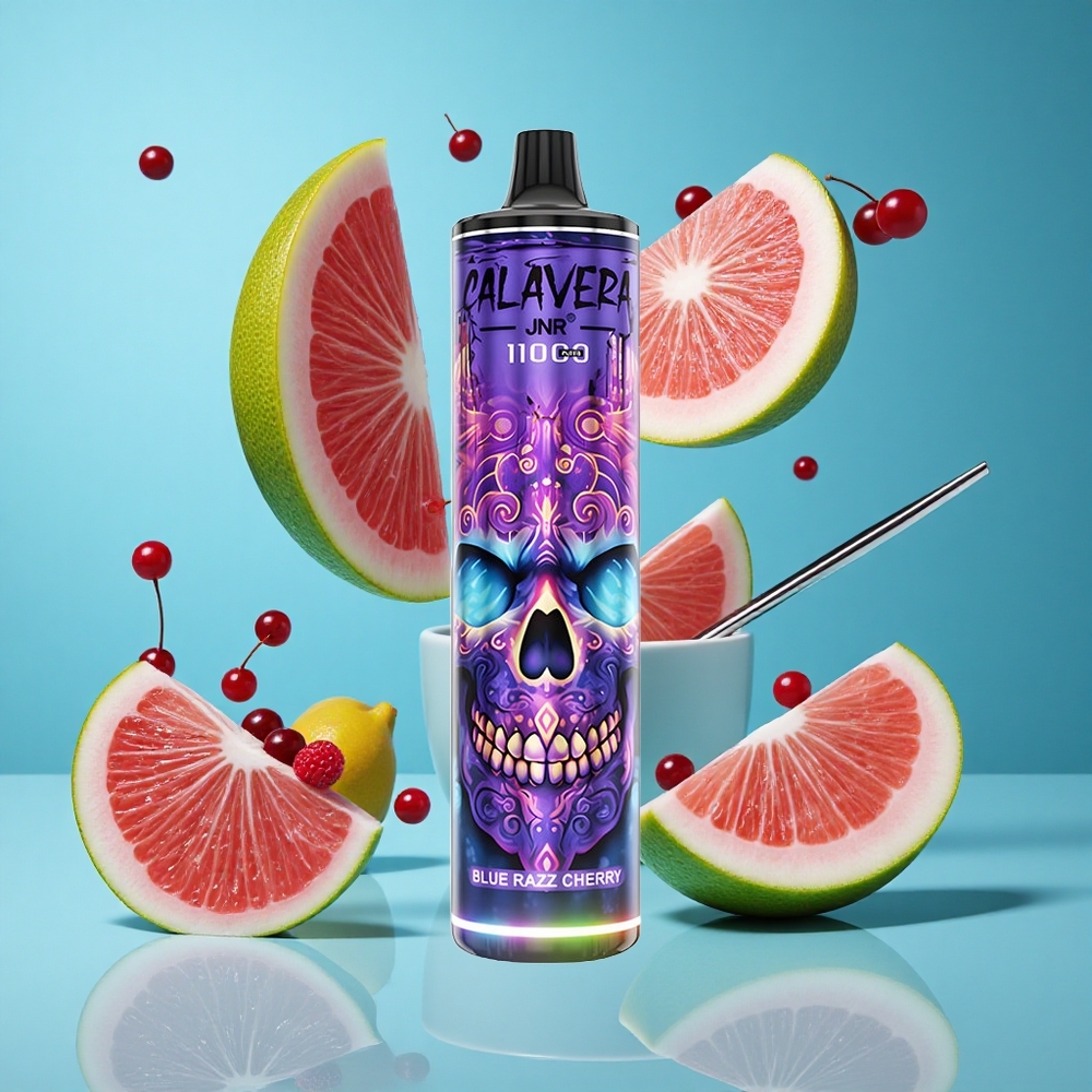 Синьо Малина Череша JNR Calavera 11000 Пуфовa Type-C Bulgaria vapes