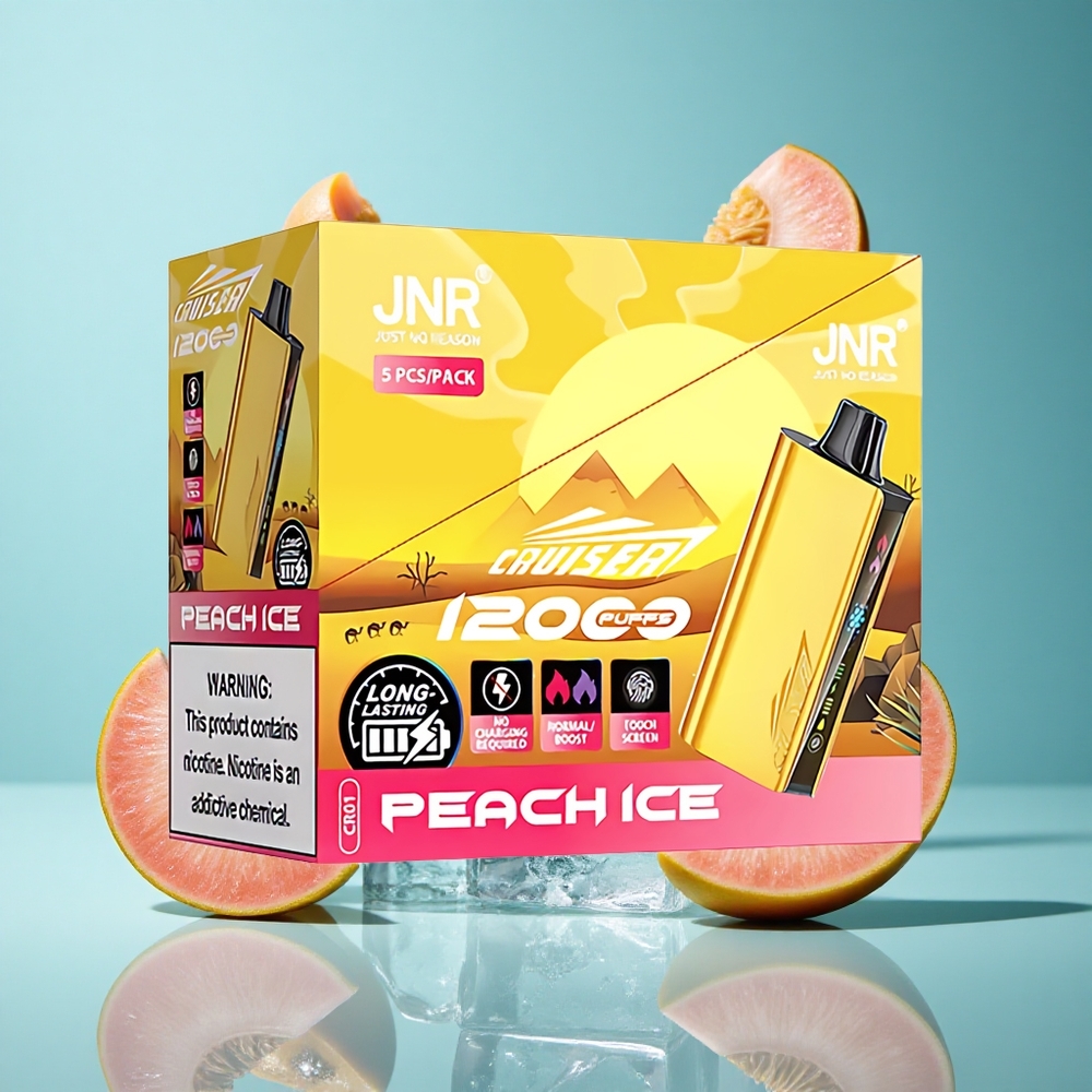 Праскова Лед JNR Cruiser 12000 Пуфове Вграден акумулатор Bulgaria vapes