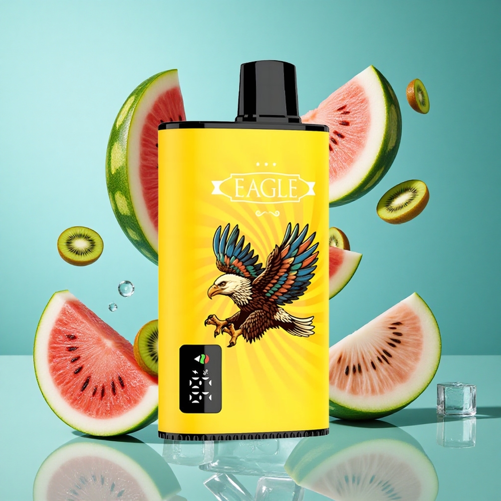 Киви Диня Лед JNR EAGLE Smart 23000 Пуфове Регулируем въздушен поток 25ml Bulgaria vapes