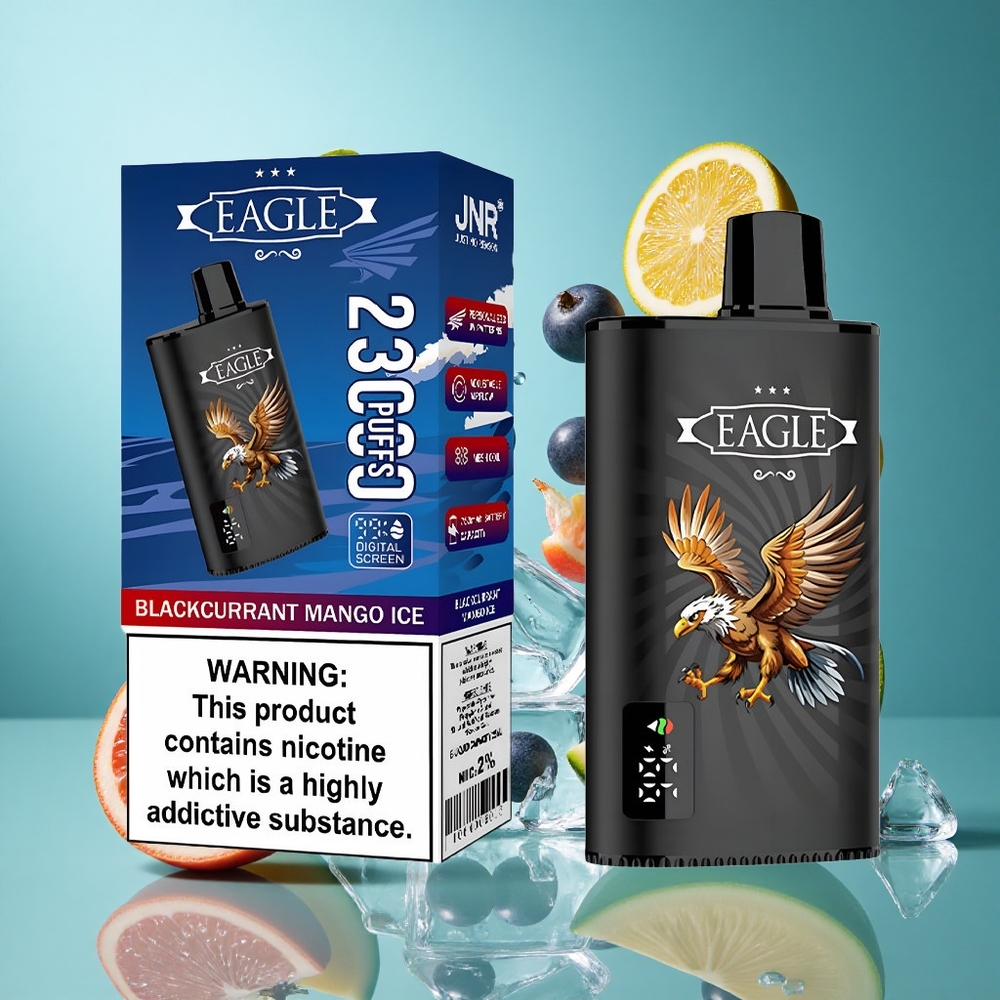 Касис Манго лед JNR EAGLE Smart 23000 Пуфове Цифров екран Регулируем въздушен поток Bulgaria vapes