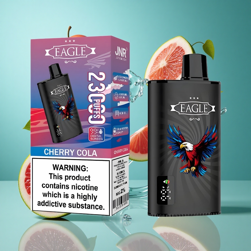 Вишена Кола JNR EAGLE Smart 23000 Пуфове Цифров Екран Bulgaria vapes