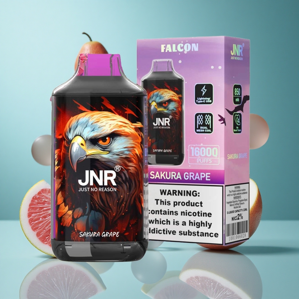 Сакура Грозде JNR Falcon 16000 Пуфове 850 mAh Bulgaria vapes