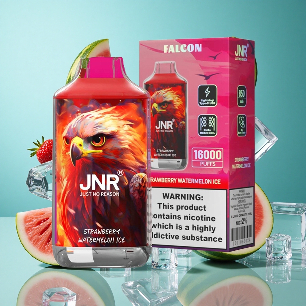 Ягода Диня Лед JNR Falcon 16000 Пуфове 850 mAh Bulgaria vapes
