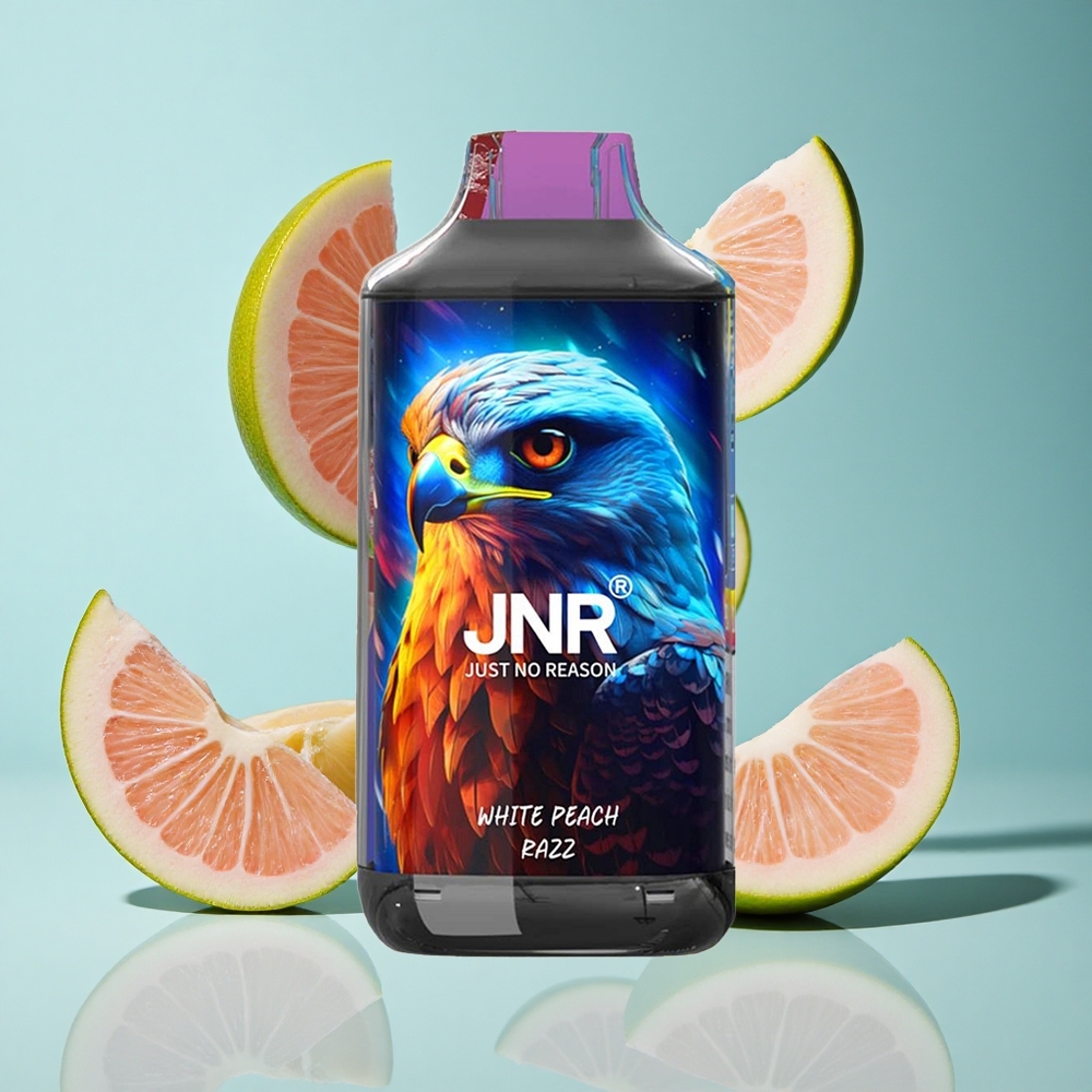 Бял Праскова Малина JNR Falcon 16000 Пуфове Двойна Мрежова Намотка Bulgaria vapes