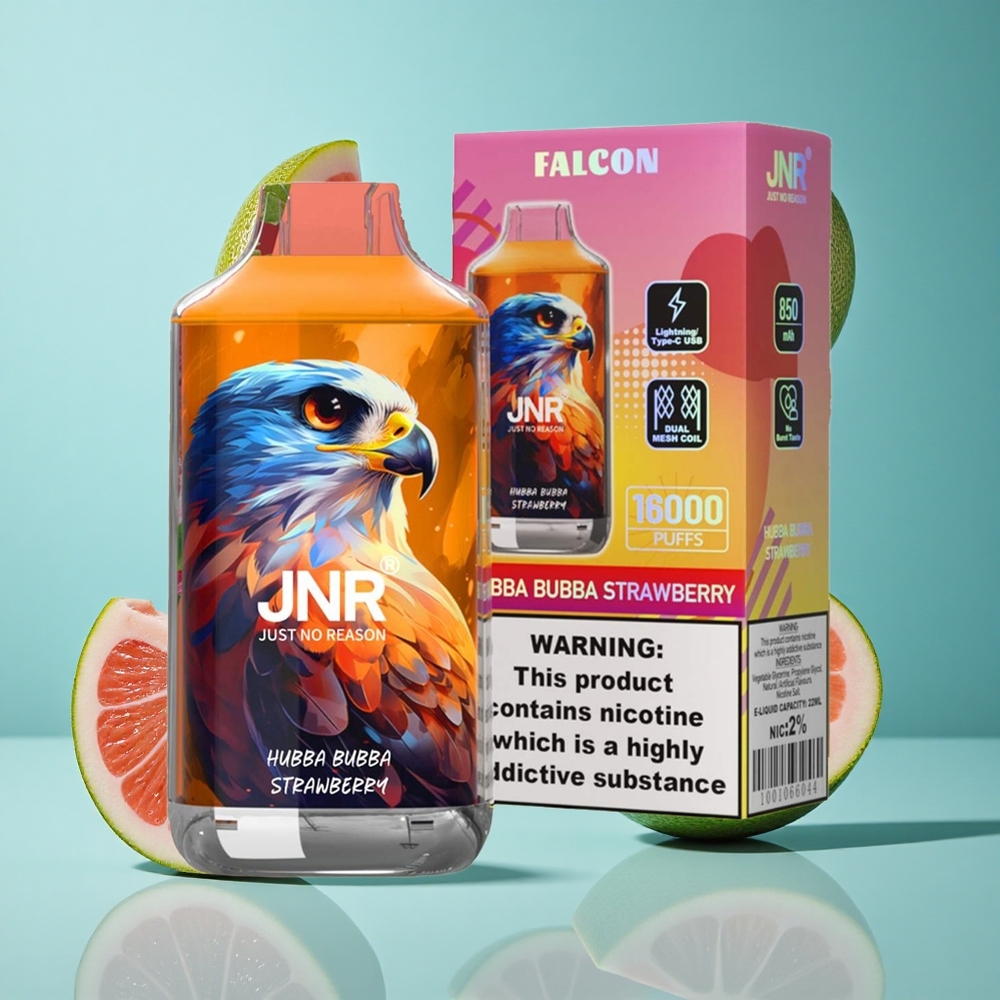 Ягода Хубба Бубба JNR Falcon 16000 Пуфове Dual Mesh Coil Bulgaria vapes