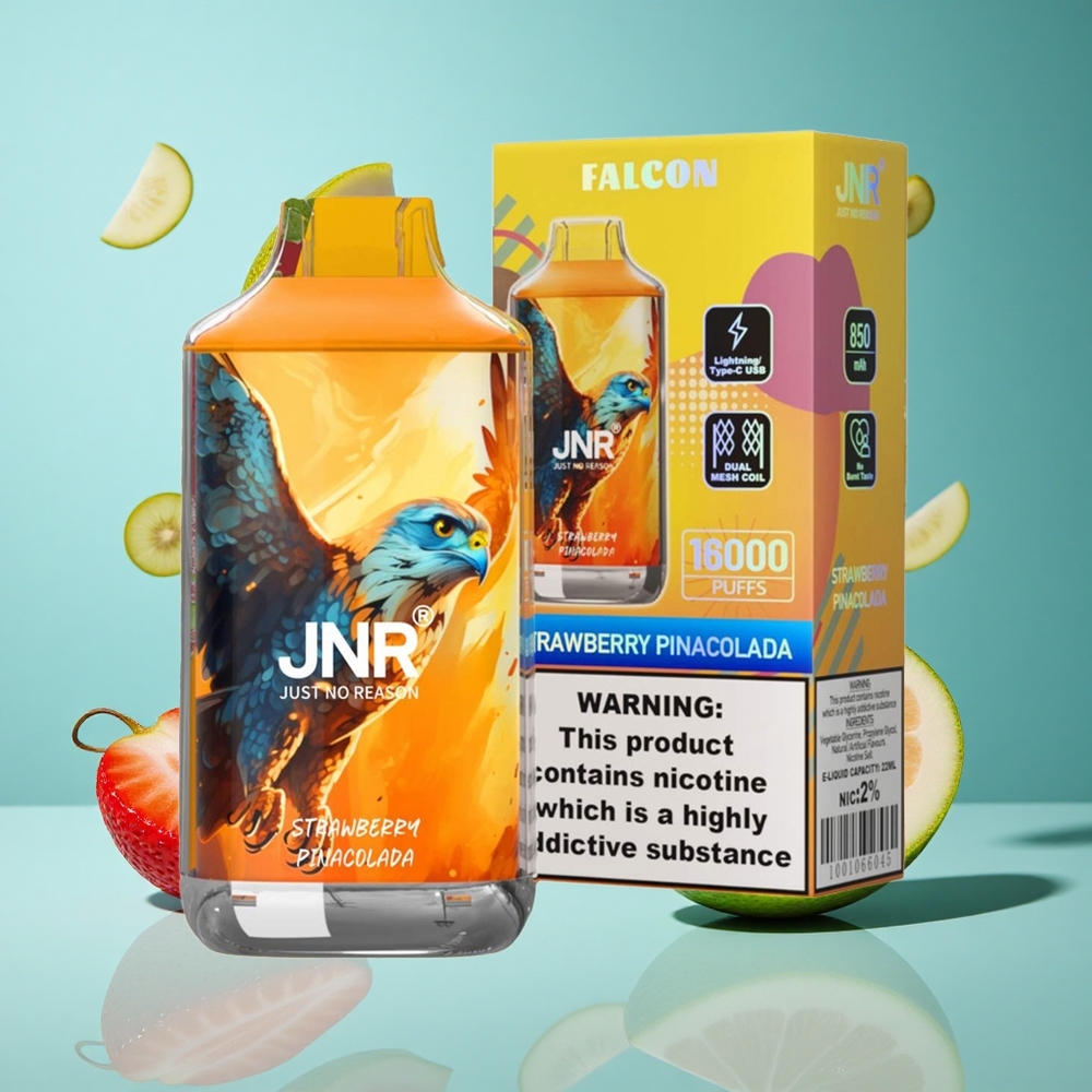 Ягода Пина Колада JNR Falcon 16000 Puffs 850 mAh 22ml Bulgaria vapes