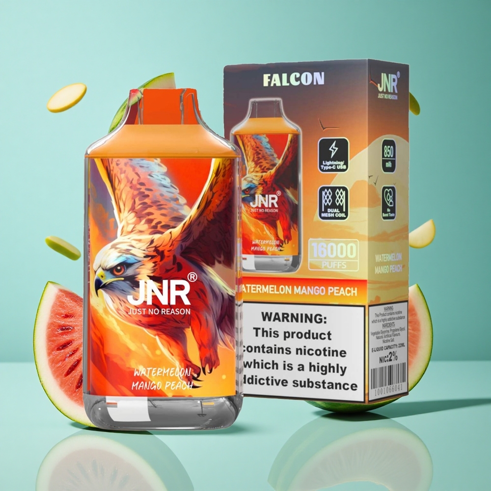 Диня Манго Праскова JNR Falcon 16000 Puffs 850 mAh Type C Bulgaria vapes