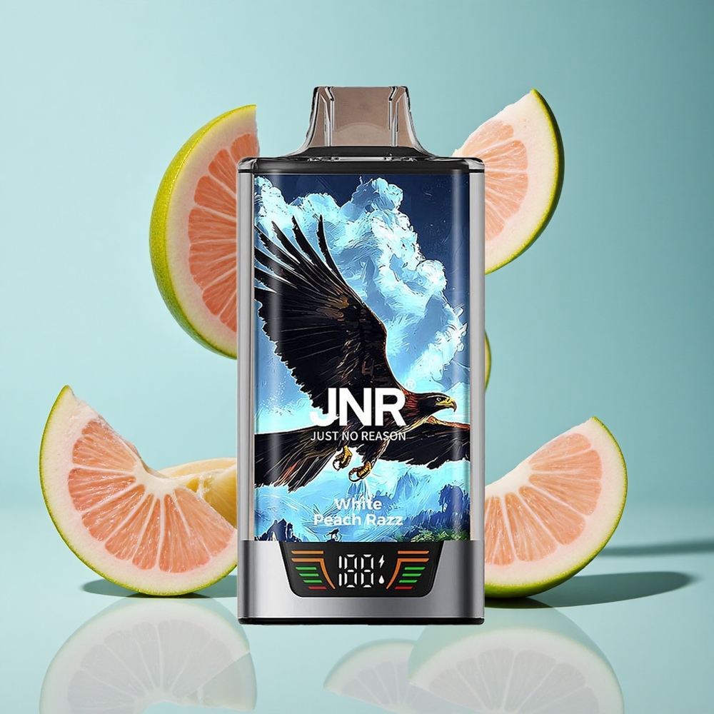 Бял праскова раяз JNR Falcon Pro 28000 30мл 28000 дъмки Bulgaria vapes