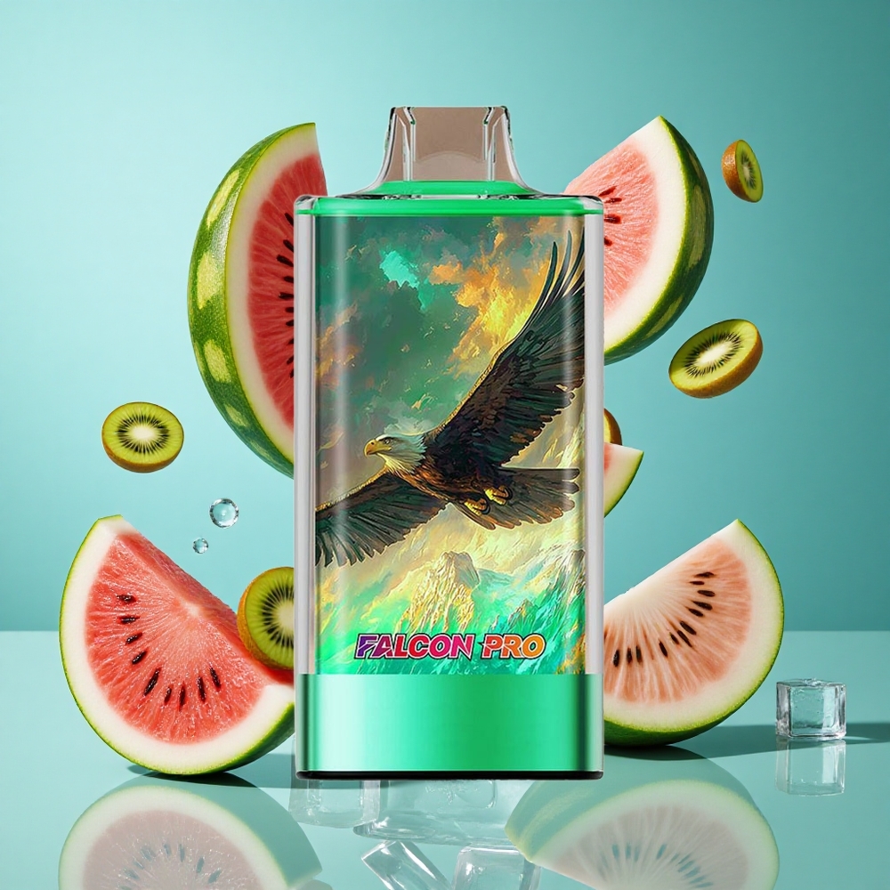 Киви Диня Лед JNR Falcon Pro 28000 Пуфове 30мл Предварително Напълнен Bulgaria vapes