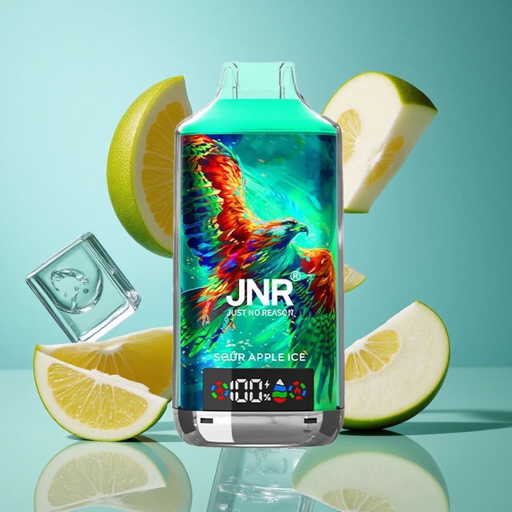 Кисела Ябълка Лед JNR Falcon X 18000 Пуфове Dual Mesh Coil Bulgaria vapes