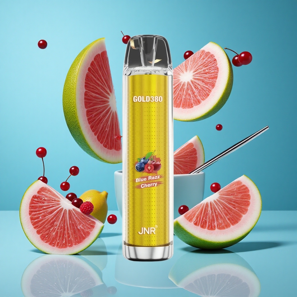 Синьо Малина Череша JNR Gold380 6000 Пуфове 1500mAh Батерия Bulgaria vapes
