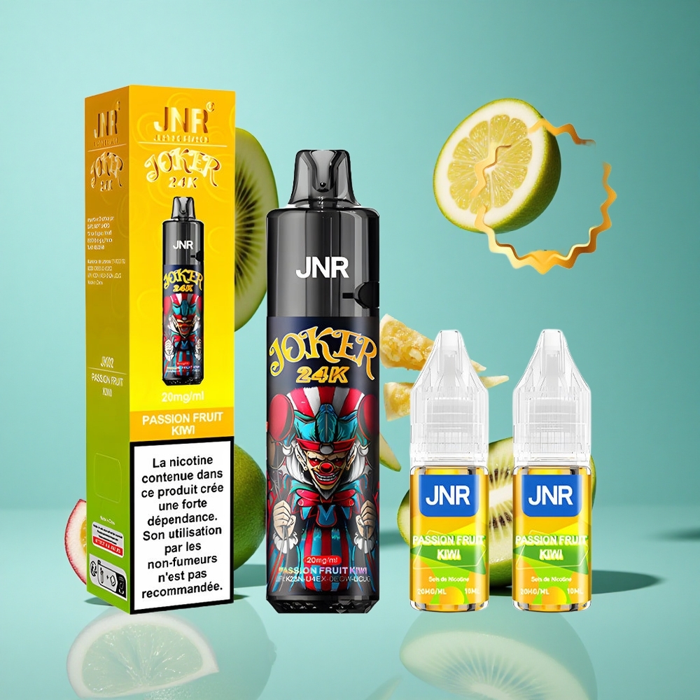 Пасифрукт Киви JNR Joker 24000 Пуфове Видим Е-течност Ниво Bulgaria vapes