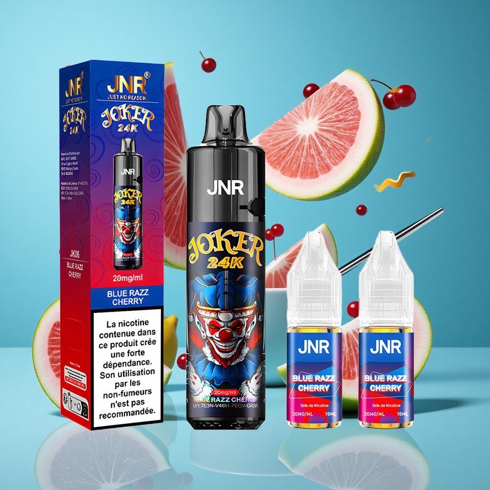 Синьо Малина Череша JNR Joker 24000 Пуфове Презареждаем Pod Bulgaria vapes