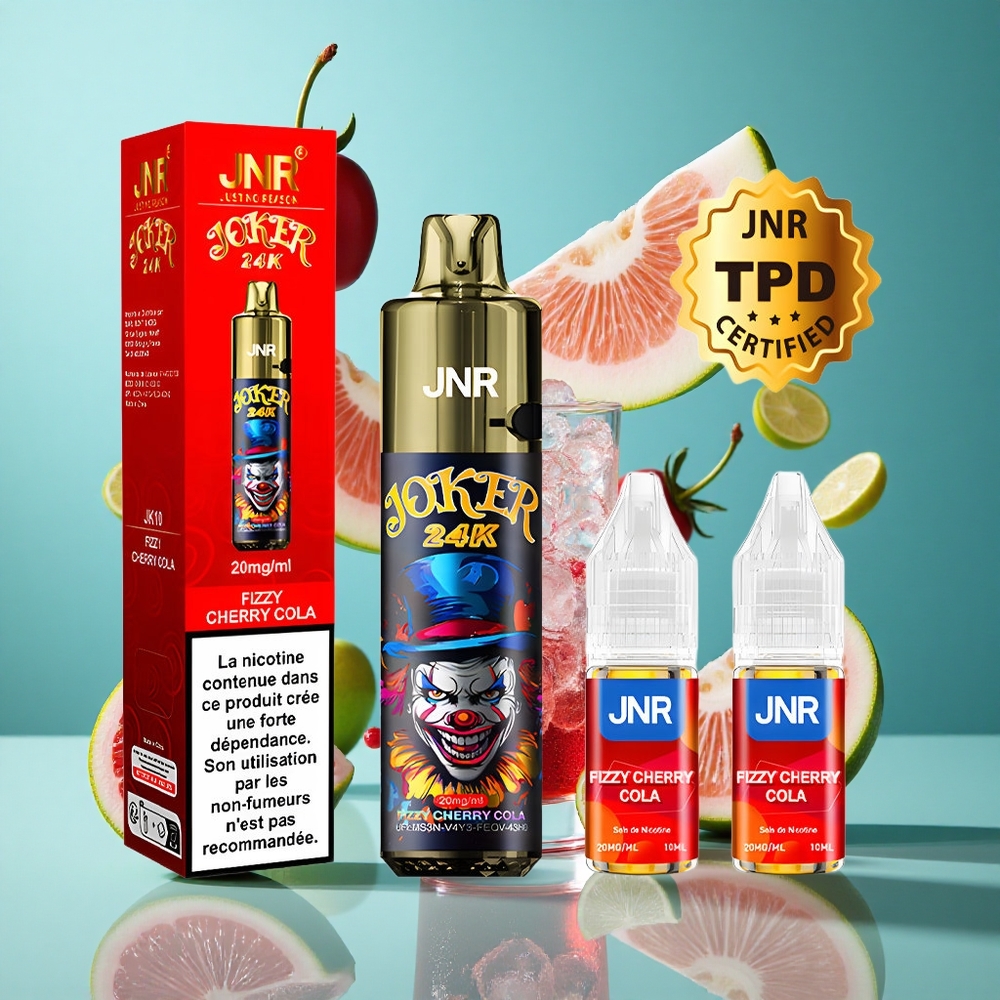 Газирана черешова кола JNR Joker 24000 пуфта Презареждаем Pod Bulgaria vapes