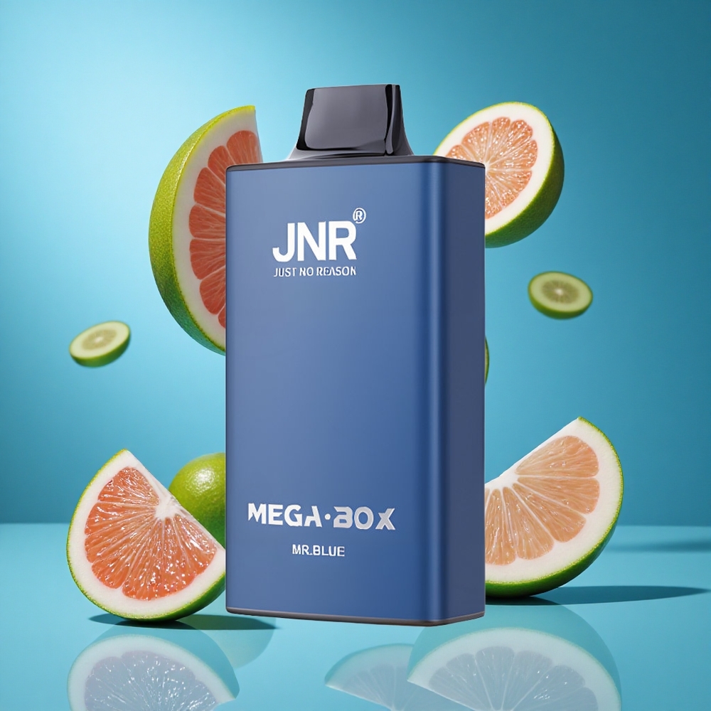 Синьо JNR Mega Box 25000 Пуфове 30ml E-течност Bulgaria vapes
