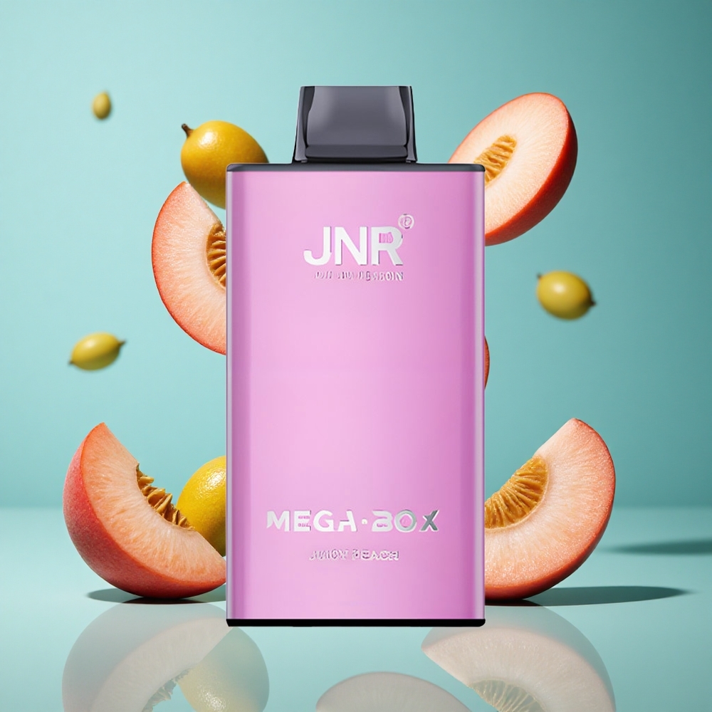 Сочен праскова JNR Mega Box 25000 Пуфове 850mAh Батерия Bulgaria vapes