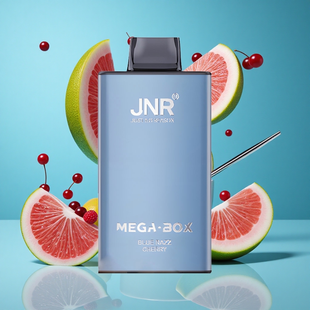 Синьо Малина Череша JNR Mega Box 25000 Впуфа Dual Mesh Bulgaria vapes