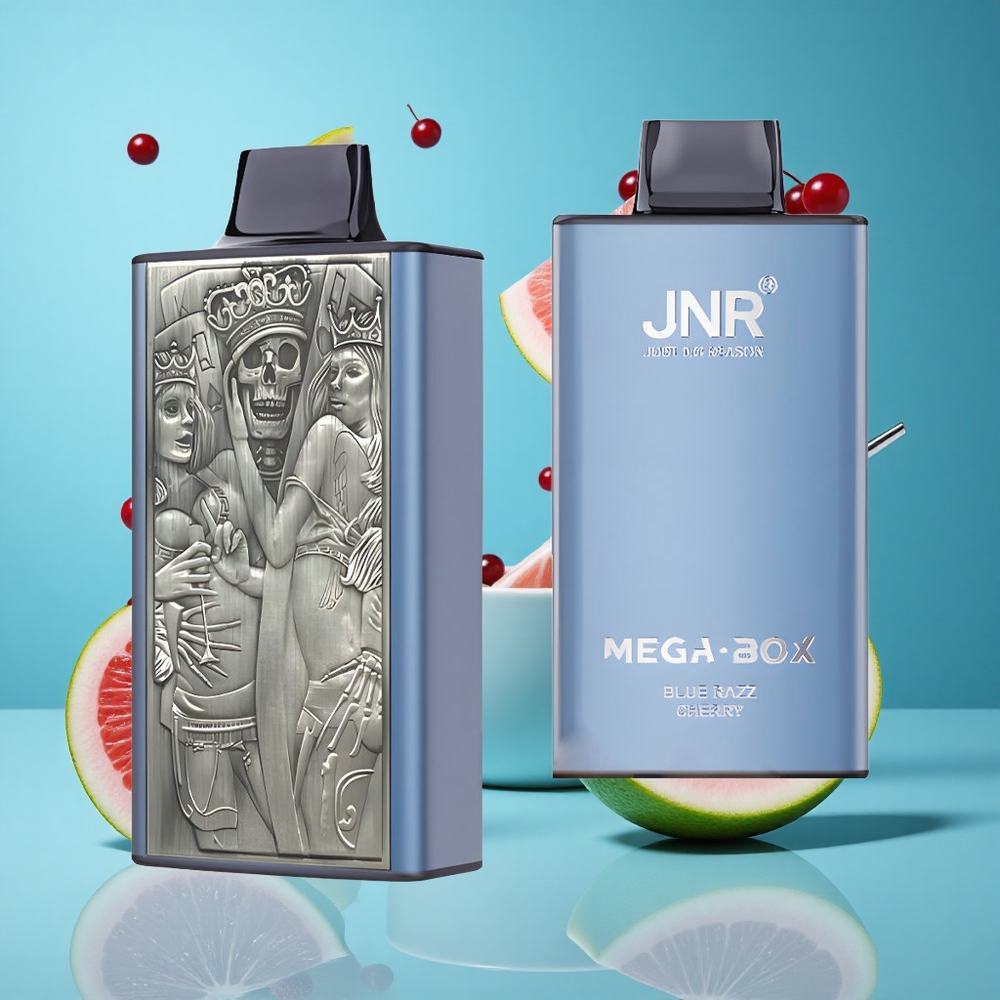 Синьо Малина Череша JNR Mega Box 25000 Впуфа Dual Mesh Bulgaria vapes