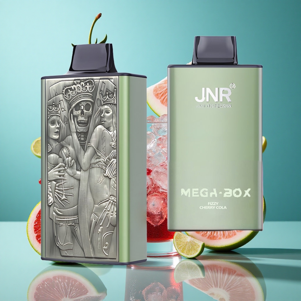 Газирана Черешова Кола JNR Mega Box 25000 Пуфове Dual Mesh Bulgaria vapes